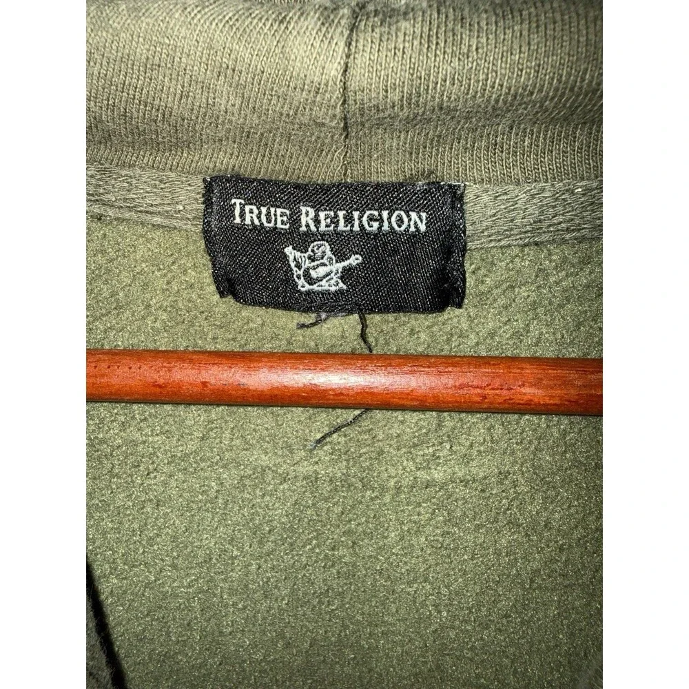 True Religion Men's Hoodie Hunter Green. Large